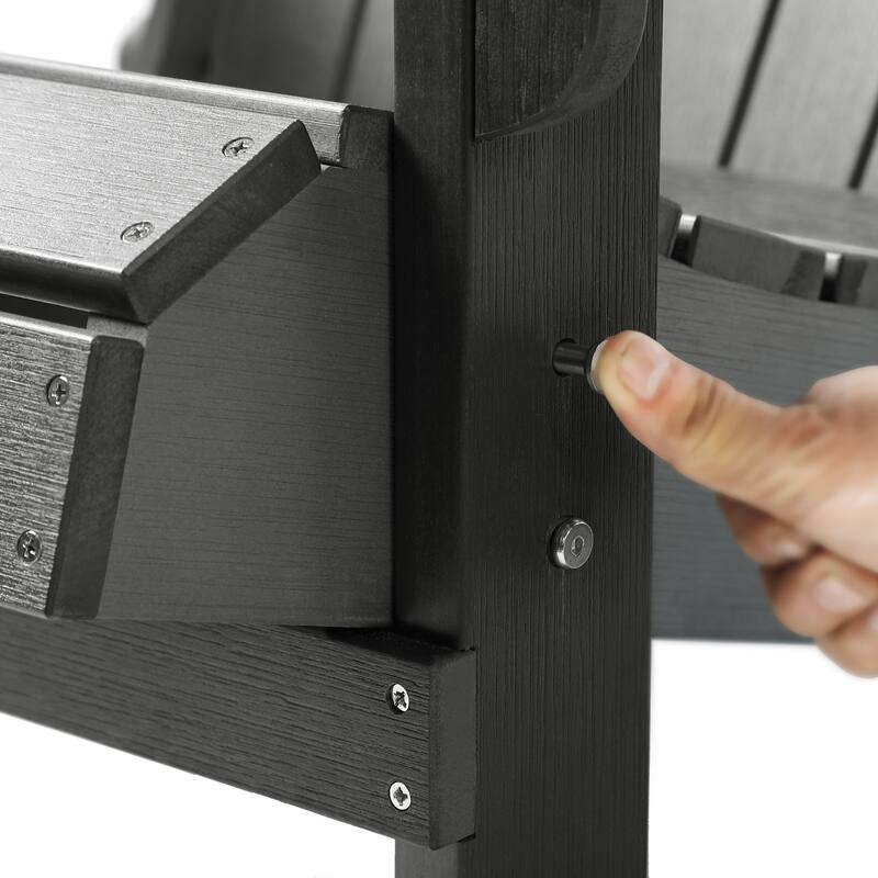 Haven Folding Poly Resin Plastic Adirondack Chair