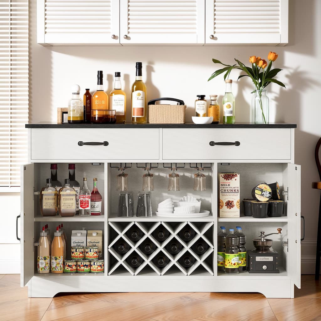 Kitchen Coffee Bar with Hutch & 10 Wink Racks