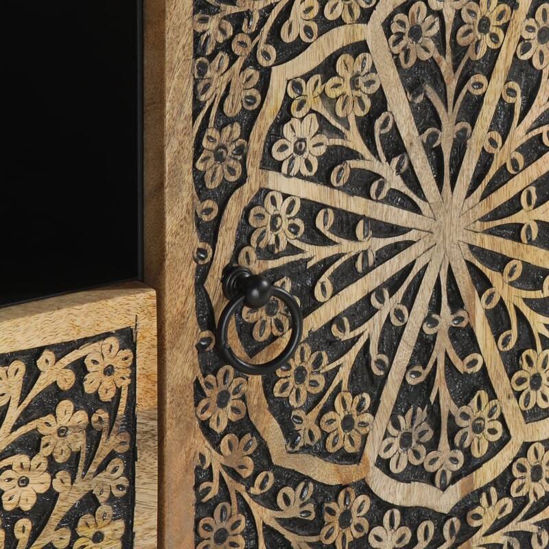 vidaXL TV Stand 41.3"x13"x18.1" Solid Wood Mango - 41.3" x 13" x 18.1"