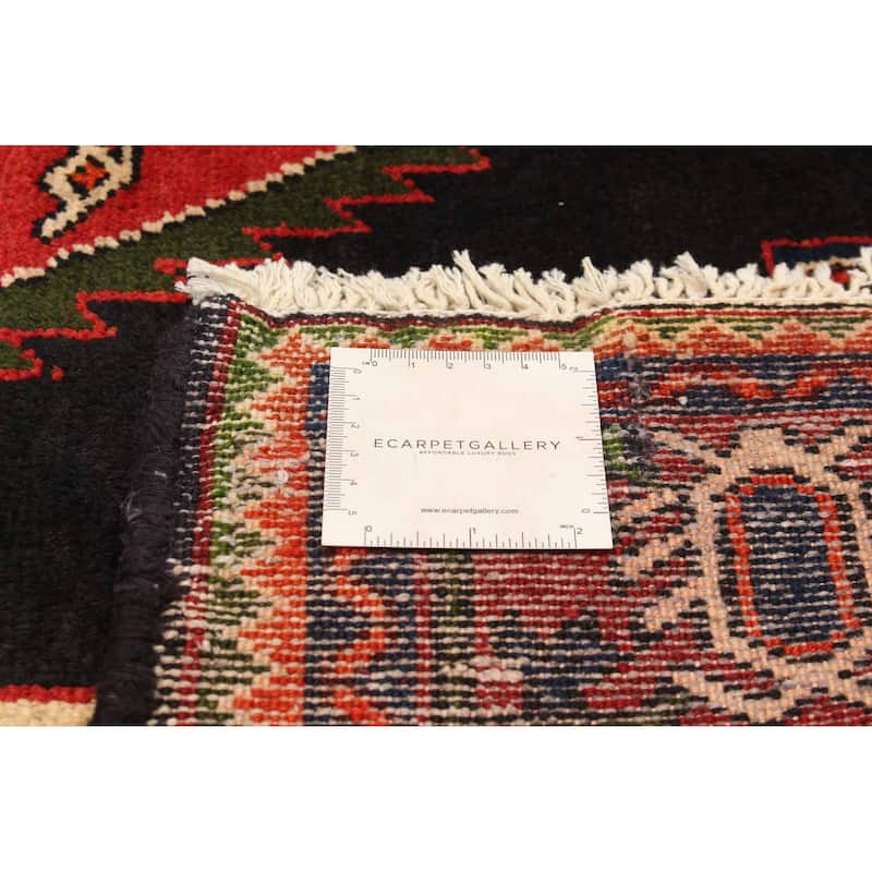 ECARPETGALLERY Hand-knotted Andelz Black Wool Rug - 4'11 x 7'3
