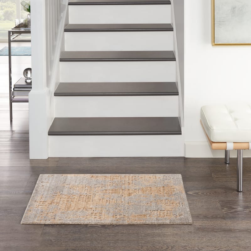 Nourison Harmony Indoor only Gold Abstract Area Rug