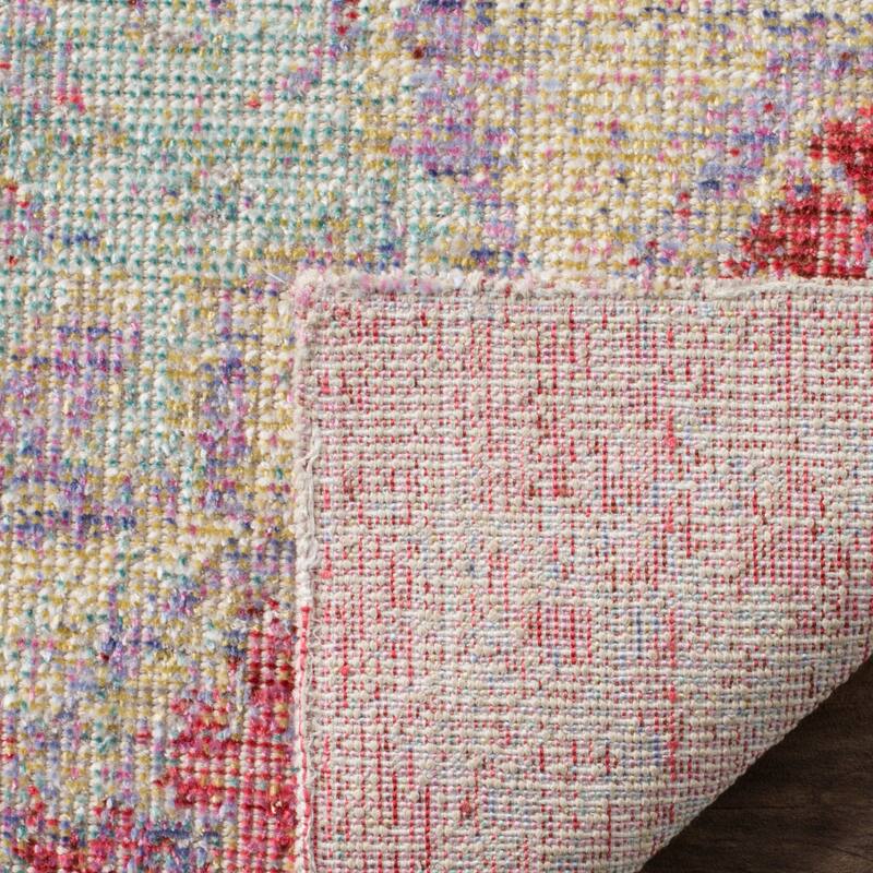SAFAVIEH Windsor Matilda Shabby Chic Silky Polyester Distressed Rug