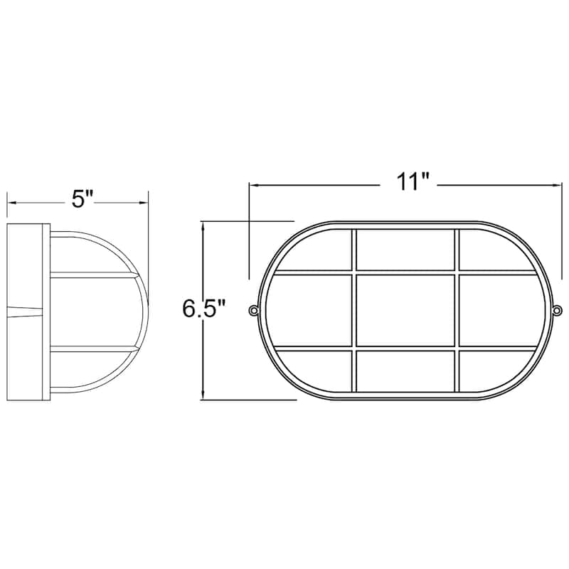 Access Lighting Nauticus Dual Mount - Outdoor Wall Sconce Bulkhead - Frosted Glass Shade - Replaceable LED