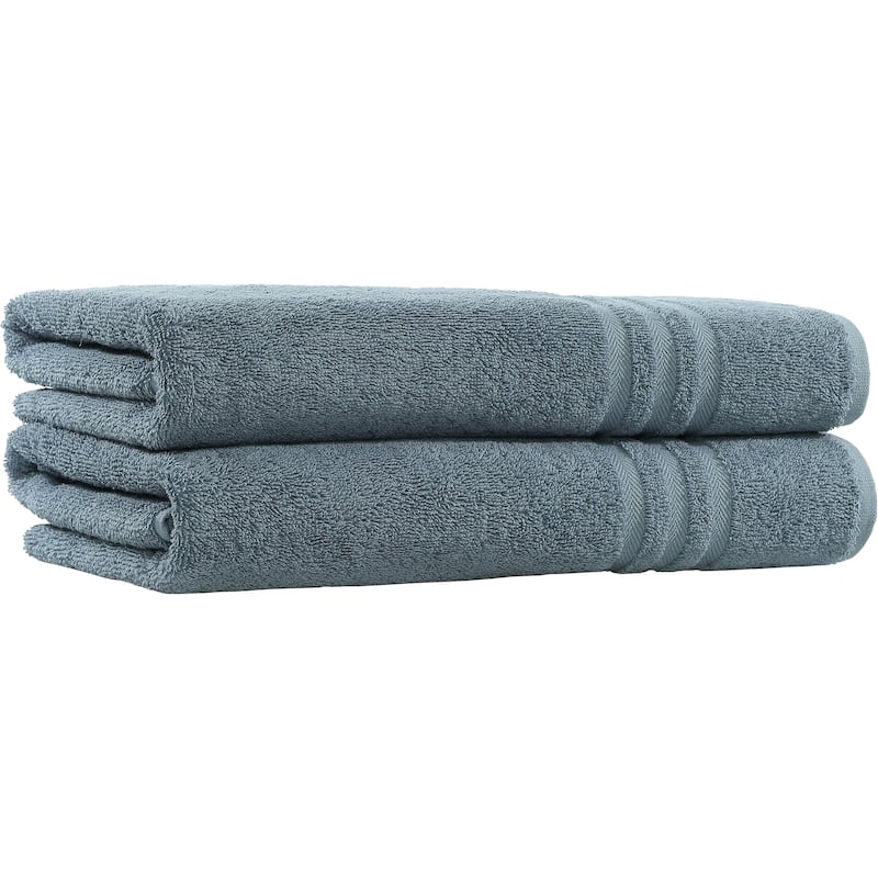 Copper Grove Steeprock Turkish Cotton Terry Bath Towel - Medium Blue