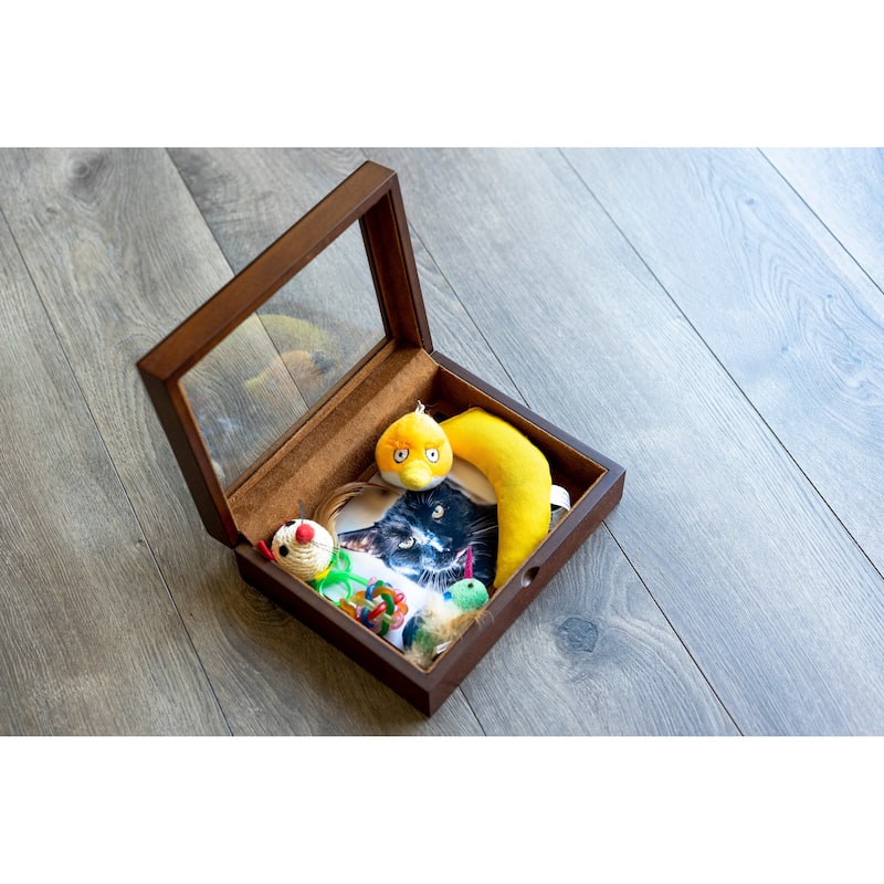 Jewelry Organizer, Christmas Gift, Men's Jewelry Box, Vintage Wooden Keepsake Box, Pet Loss Gifts, Dad