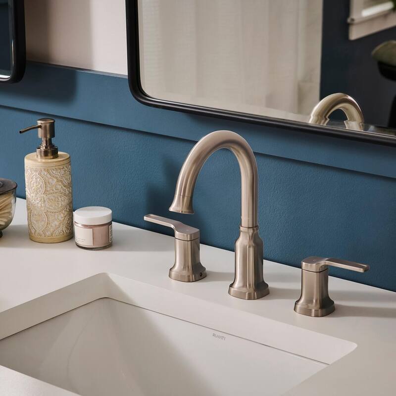 Ruvati Arti Two Handle Widespread Bathroom Faucet in Brushed Nickel - RVF5233BN - 7'6" x 9'6"