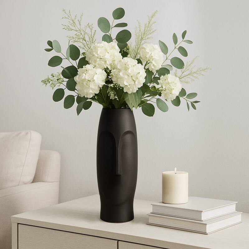 Ceramic Modern Face Design Flower Vase