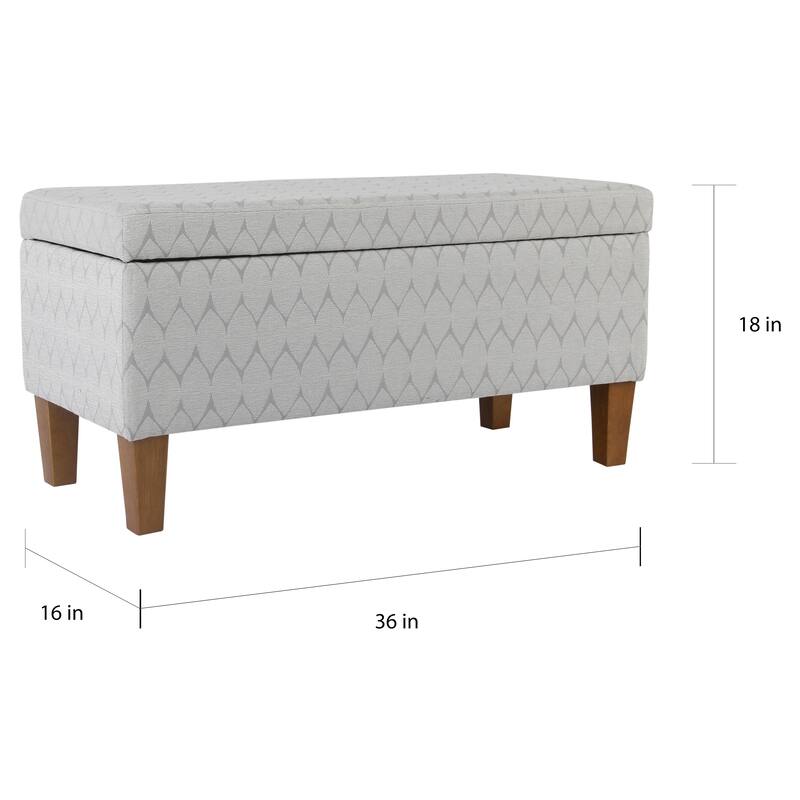 Porch & Den Harmar Large Textured Storage Bench