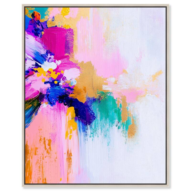 Contrast of Purity III Canvas by Art Remedy - 24" x 30" - Silver