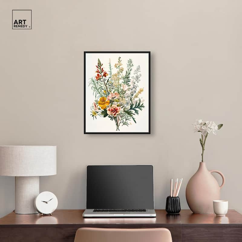 Quaint Bouquet Canvas by Art Remedy