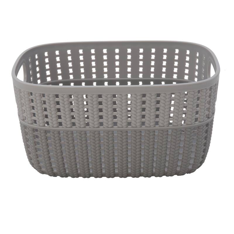 Simplify 2-Tone Decorative Small Storage Basket