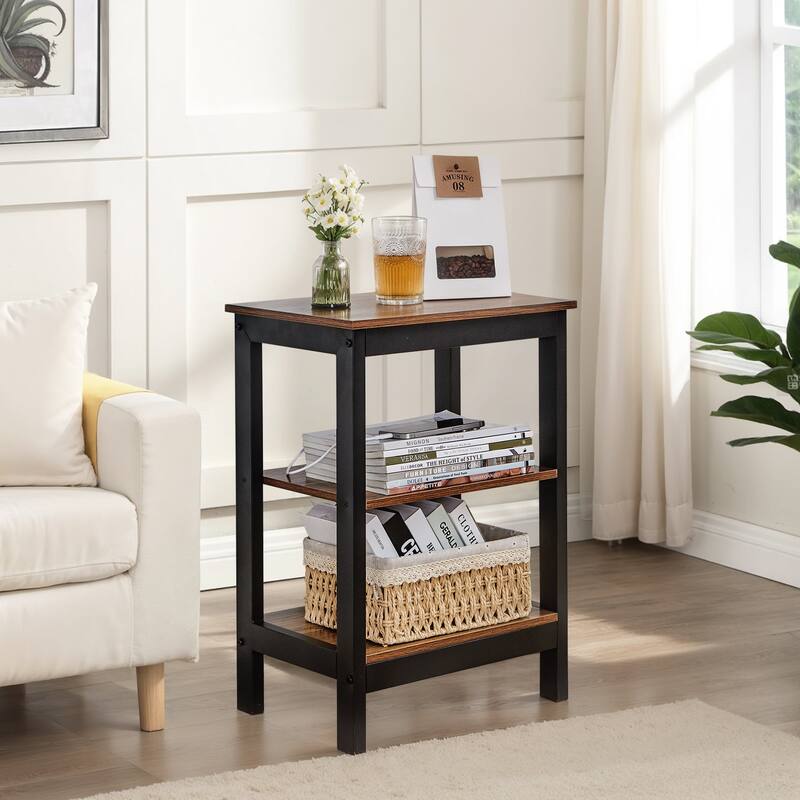 VECELO 3-Piece Coffee Table Set,Lift Top Coffee Table with Hidden Storage and Nightstands Set of 2