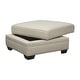 preview thumbnail 4 of 2, Signature Design by Ashley​ Luxora Light Tan Contemporary Square Storage Ottoman