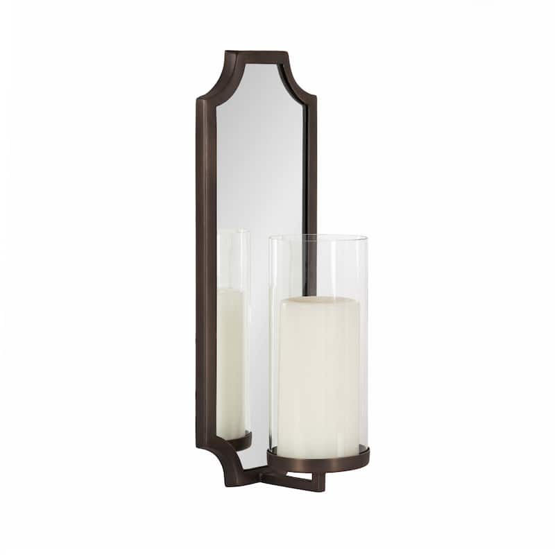 Kate and Laurel Ciel Scallop Wall Sconce - 6x5x16 - Bronze