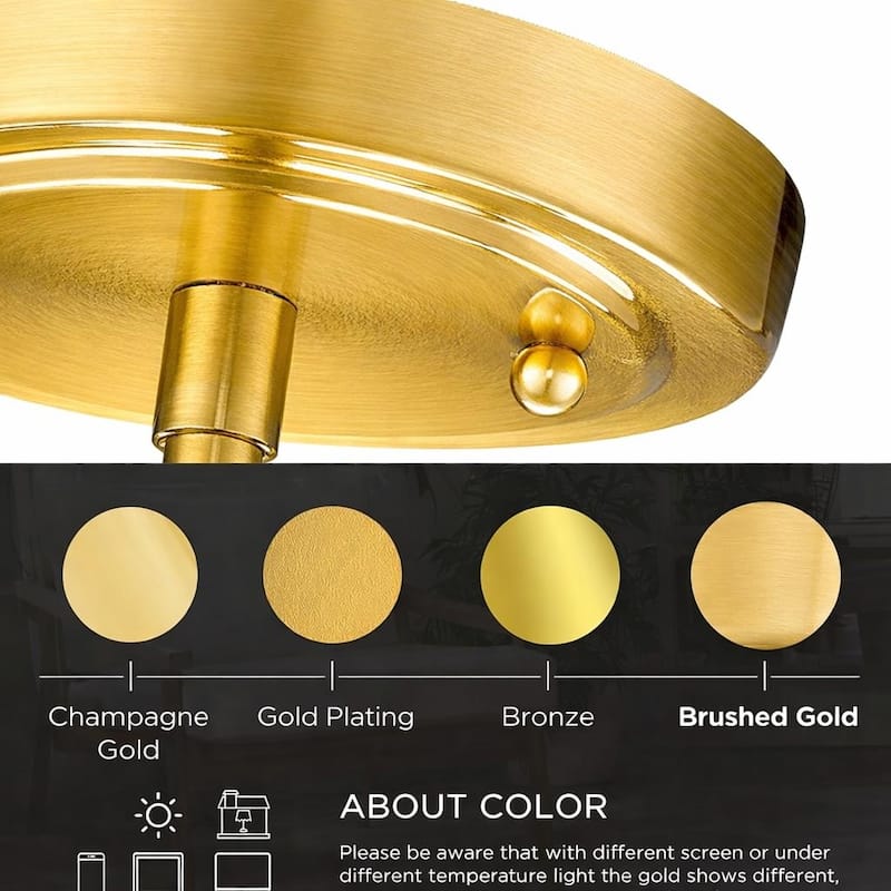 Clear Glass Dome Pendant Light Farmhouse Style