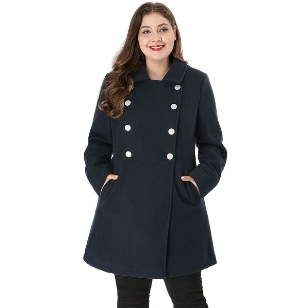 plus size a line coat