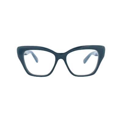 Pomellato Cat Eye-Frame Recycled Acetate Optical Frames, Transparent Lens, Shiny Solid Dark Petrolio Frame