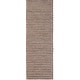 preview thumbnail 26 of 34, Strick & Bolton Carr Handwoven Viscose & Wool Area Rug Brown/Grey - 2'6" x 8' Runner
