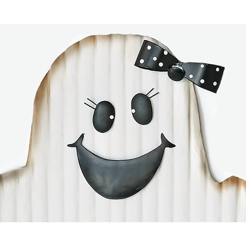28" Metal Ghost Stick w/ Boo Sign