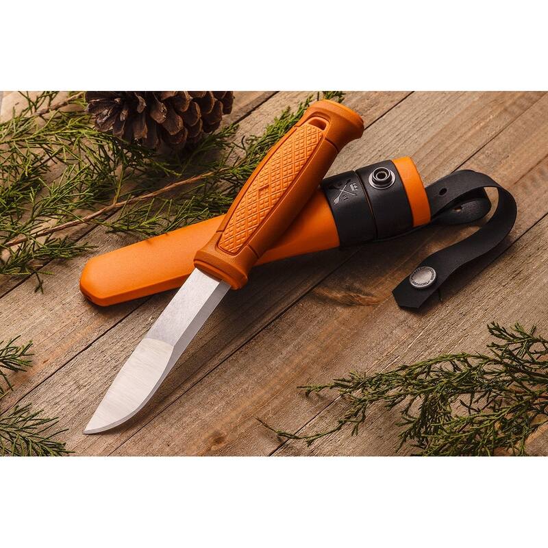 Kansbol ‎Fixed Blade Knife with Sandvik Blade & Sheath - ‎Burnt Orange