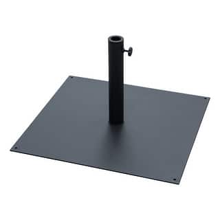 Patio Black Square Steel Free Standing Umbrella Base Stand