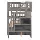 preview thumbnail 26 of 46, Roomfitters Stairway Twin-Over-Twin Bunk Bed with Twin Trundle, Sturdy Wooden Frame, Built-in Steps, Safety Guardrails