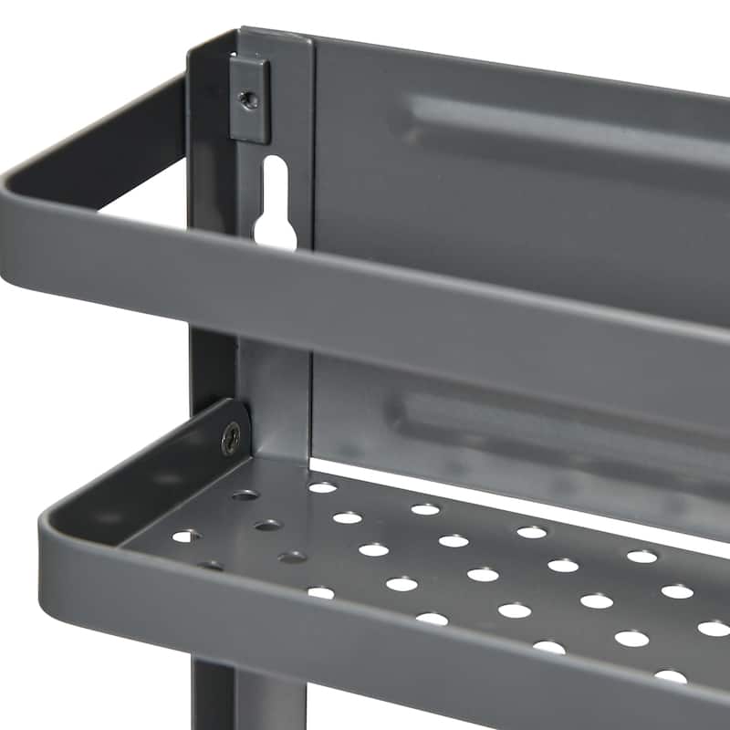 Household Essentials Metal Magnetic Organizer Rack - 11.3"L x 3.1"W x 12.6"H
