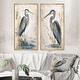 preview thumbnail 6 of 10, Designart "Heron By The Waterside Watercolour I" Animals Wall Art Décor Gallery Wall Set For Home Decor 24 in. wide x 20 in. high - Gold