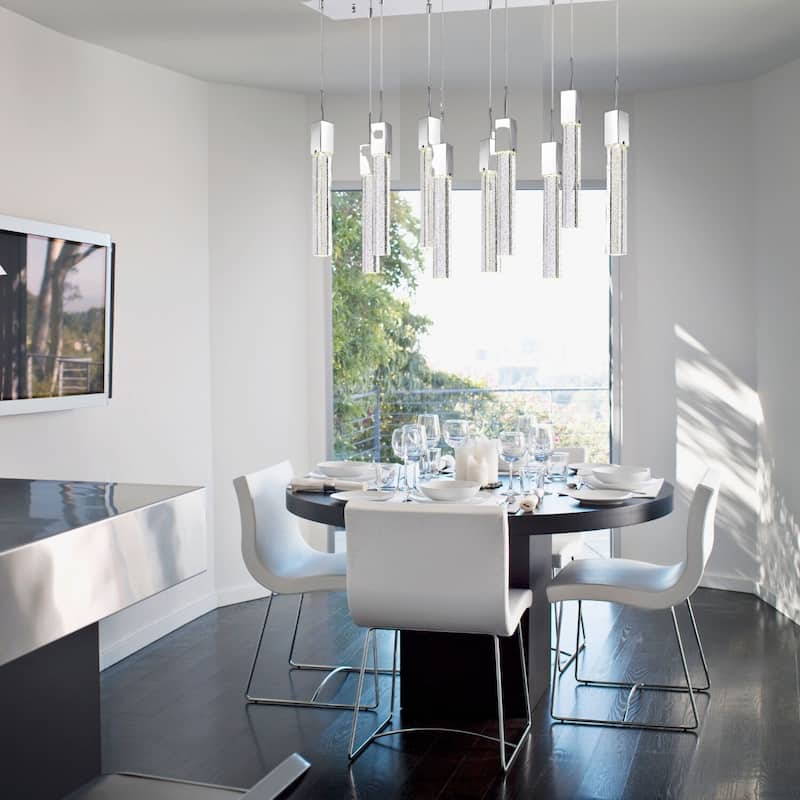 Rectangular Crystal Chandelier // XL 10 Light - N/A