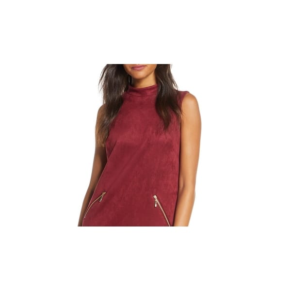 open lace back dress Donna Ricco Boat Neck V-Neck Back Sleeveless Double-Ruffle Hem Scuba Sheath  Dress main image 0