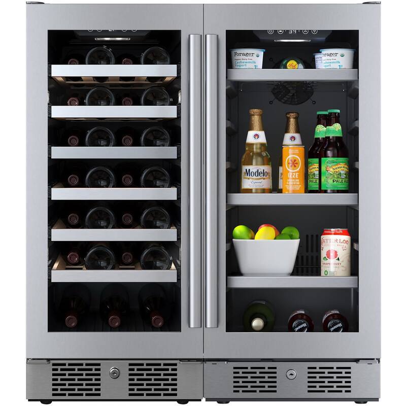 Avallon AWCBV2786 30" Wide 27 Bottle Capacity Single Zone Wine Cooler - Stainless Steel