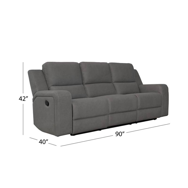 Margaret Fabric Manual Reclining Sofa