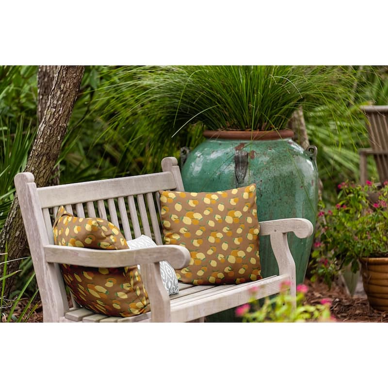 Oranges and Lemons Indoor/Outdoor Throw Pillow