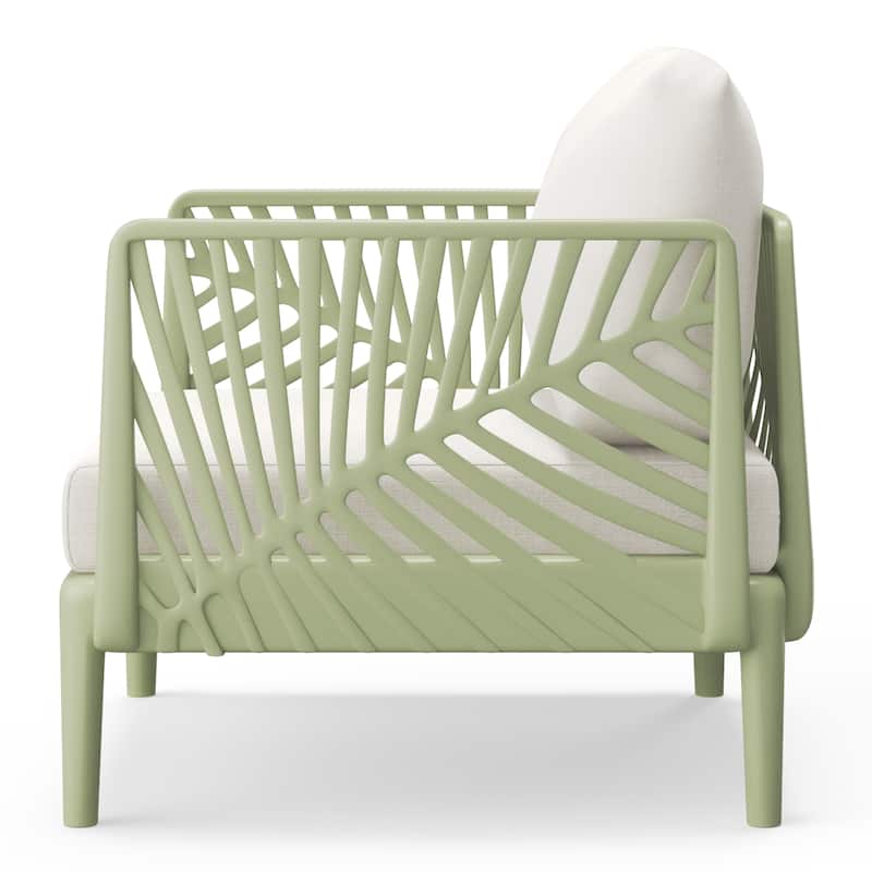 Frond and Form Patio Deep Seating Club Chair with Cushions (Set of 2)
