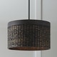 preview thumbnail 2 of 6, Tallulah 4-light Drum Pendant w/ Mango Wood & Water Hyacinth