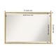 preview thumbnail 27 of 29, Beveled Wood Bathroom Wall Mirror - Svelte Polished Gold Frame Outer Size: 37 x 25 in