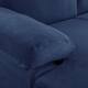 Velvet Upholstered L-Shape Sectional Sofa