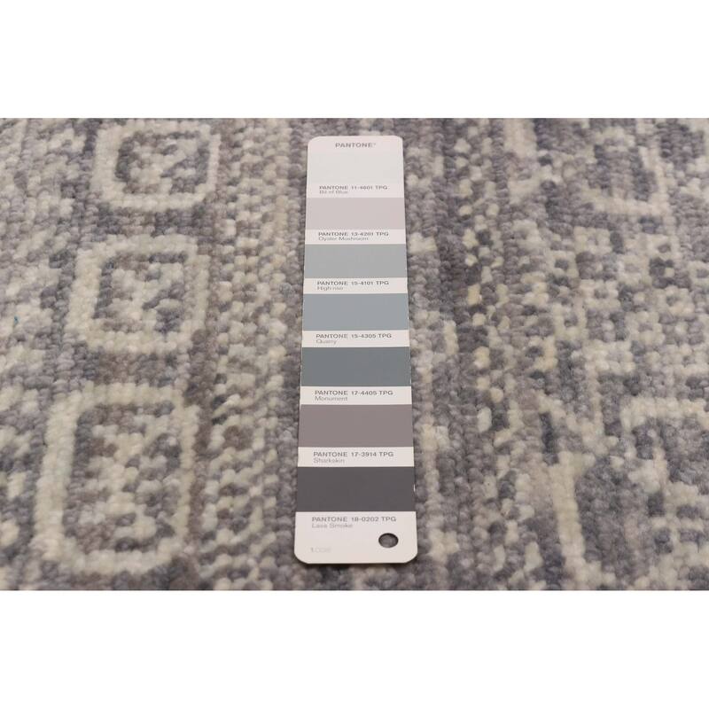 ECARPETGALLERY Hand-knotted Mystique Grey Wool Rug - 5' 2" x 8' 5"