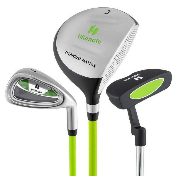 slide 2 of 20, Ultimate Junior Golf Club Set for Children Includes 165CC #3 Fairway - See Details Green