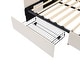 preview thumbnail 11 of 11, Beige Full Size Velvet Platform Bed Daybed with 2 Drawers