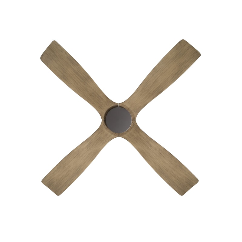 MLiAN 54 inch 4 Soild Wood Blades Indoor Ceiling Fan with Remote - 54 inch