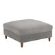 preview thumbnail 12 of 51, Modern Square Corduroy Upholstered Ottoman With Wood Leg