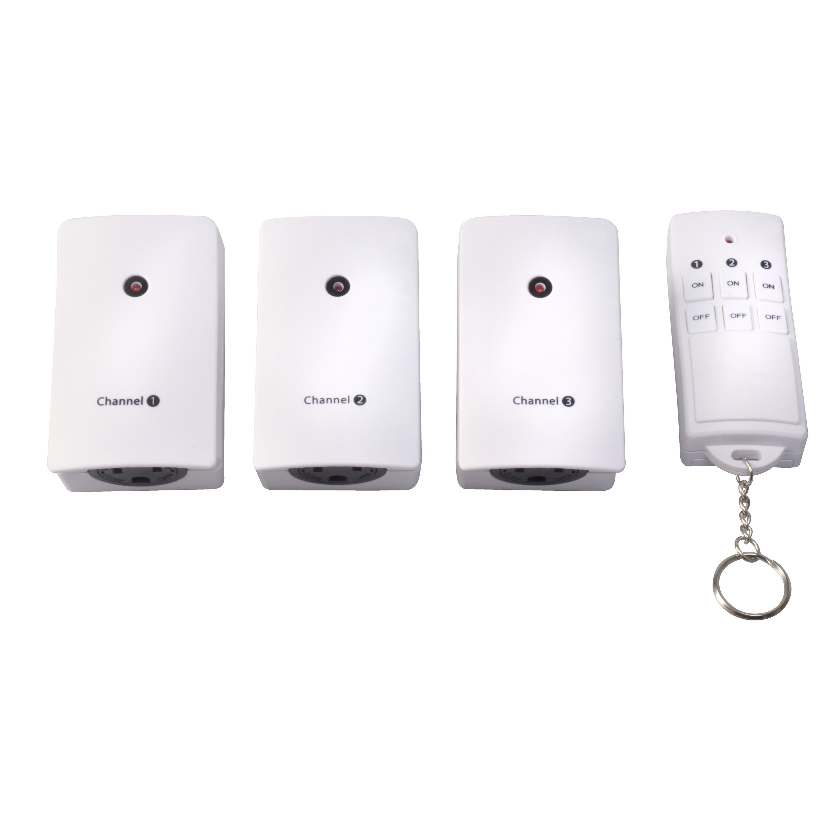 Woods 13569 Indoor Wireless Remote Control With 3 Outlet 125 V White