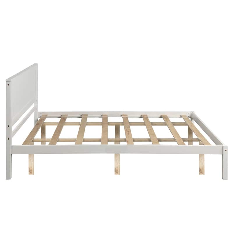 Modern Platform Bed Frame with Headboard