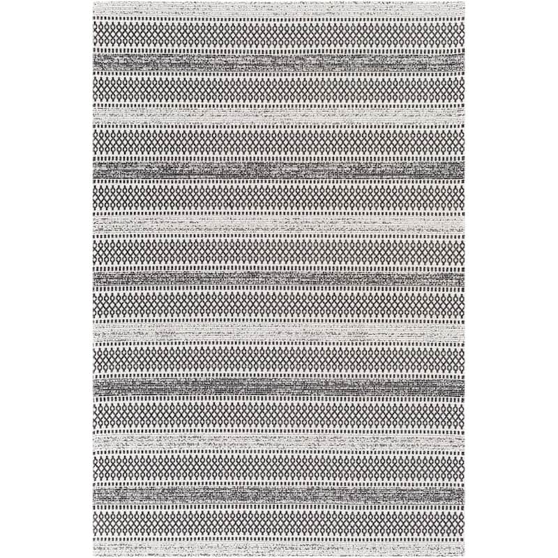 Livabliss La Casa Moroccan Stripe Cotton Area Rug