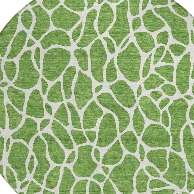 HomeRoots Geometric Transitional Rectangle Outdoor Rug