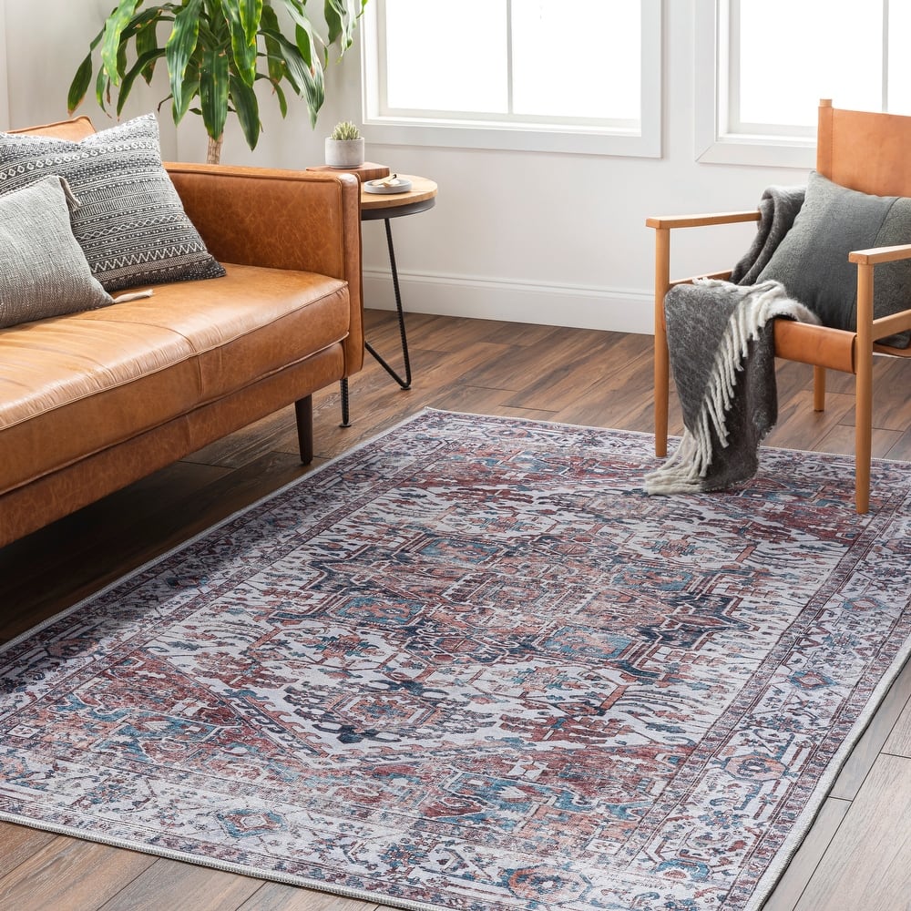 Livabliss Ariane Vintage Persian Printed Washable Area Rug