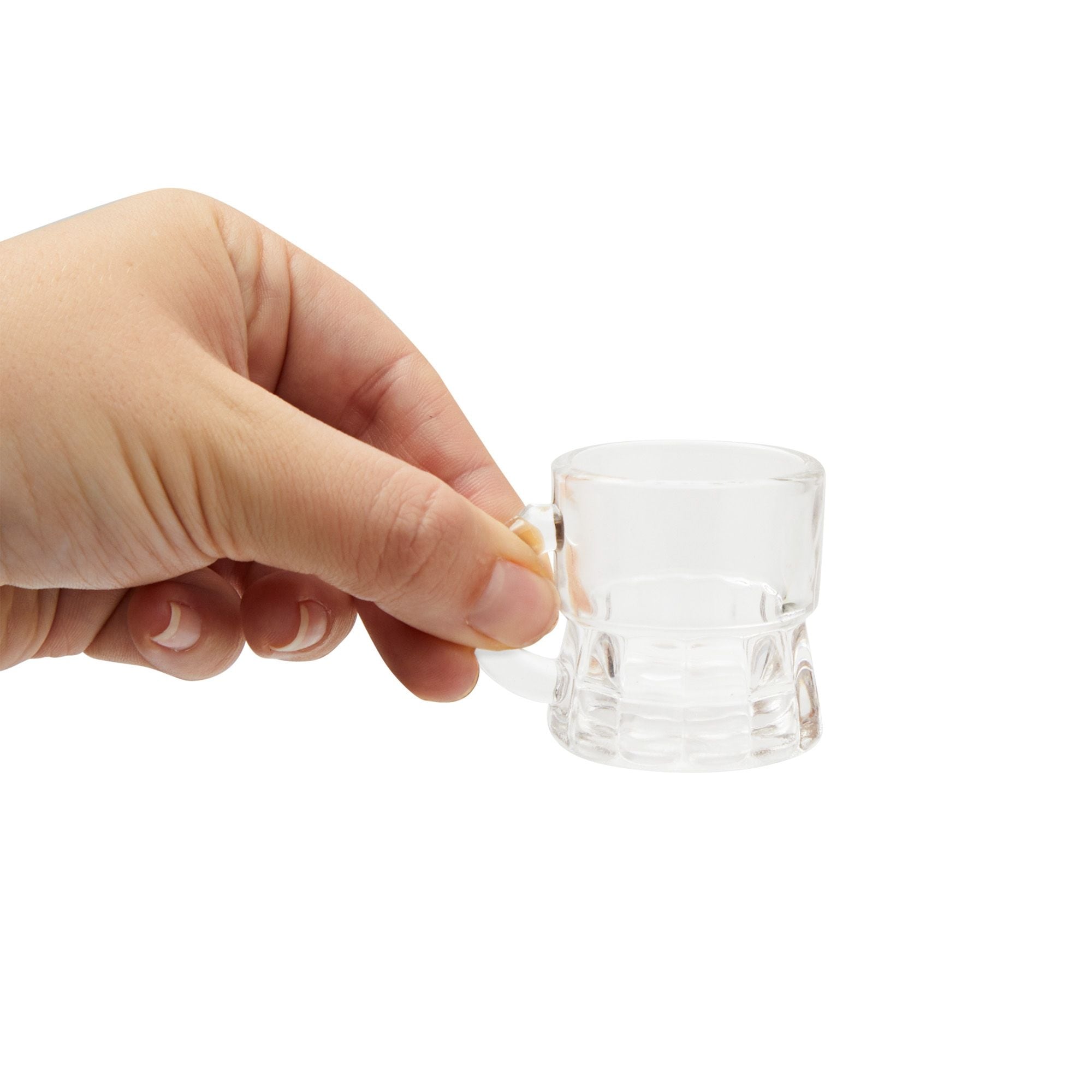 12 Pack 1 Oz Mini Beer Mug Shot Glasses with Handles for Party, Birthday  (1.57 x 1.9 In)