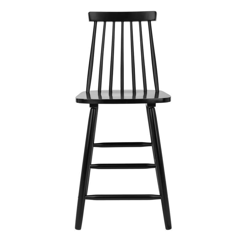 SAFAVIEH Zillah 24-inch Spindle Farmhouse Counter Stool (Set of 2) - 17.7" x 20.5" x 39.1" - 18"W x 21"D x 39"H