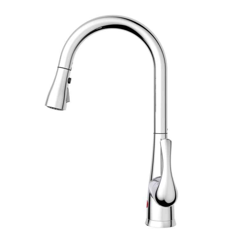 Belanger Single Handle Touchless Pull-Down Kitchen Faucet, Polished Chrome